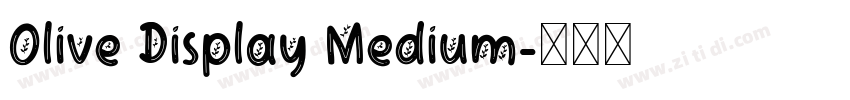Olive Display Medium字体转换